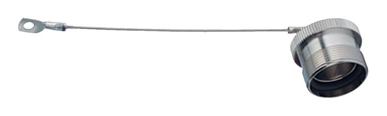 Illustration Protecting cap, IP67, with steel cable