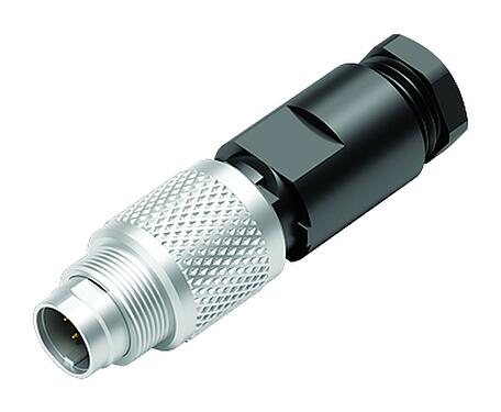 Illustration M9 Male cable connector, Contacts: 8, 3.5-5.0 mm, unshielded, solder, IP67