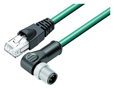 Automation Technology - Data Transmission--Connecting cable male angled connector - RJ45 connector_VL_RJ45_77-9753_WS-77-4527-34704_blgr
