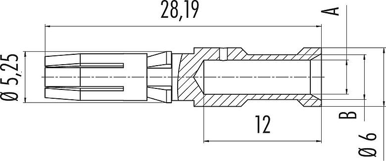 Scale drawing Crimpcontact