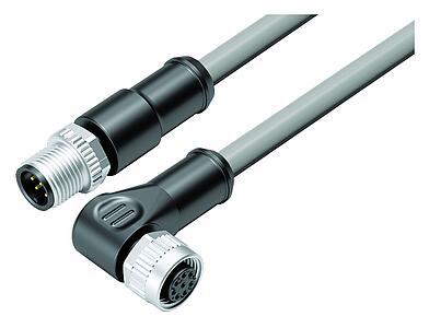 Tecnología de automatización - sensores y actuadores--Cable de conexión conector de cable macho - conector de cable hembra_VL_KSM12-77-3429_WDM12-3434-20708_grey