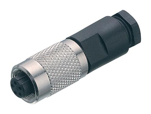 Ilustración M9 Conector de cable hembra, Número de contactos: 4, 3,5-5,0 mm, sin blindaje, soldadura, IP67