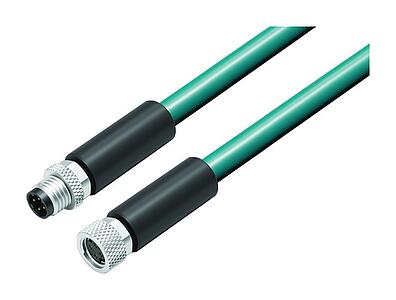 Automation Technology - Data Transmission--Connecting cable male cable connector - female cable connector_VL_M8-D_818_KS-77-5429_KD-77-5430_blgr
