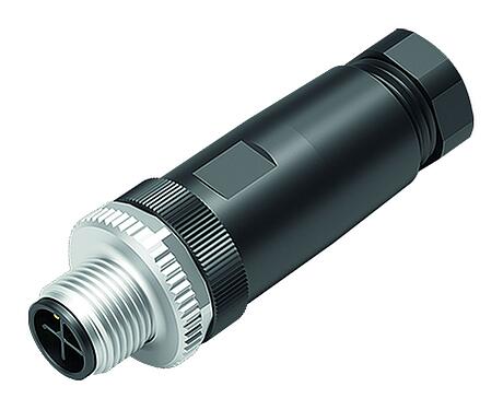 Illustration M12 Connecteur mâle, Contacts: 3+PE, 6,0-8,0 mm, non blindé, pince à visser, IP67, UL 2238, VDE
