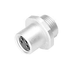 Automation Technology - Sensors and Actuators--Female panel mount connector_718_4_FD_LK_4pol