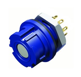 Connectors in Medical Grade Design--Female panel mount connector_770_2_FD_l_white_blue