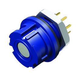 Connectors in Medical Grade Design--Female panel mount connector_770_2_FD_tl_white_blue