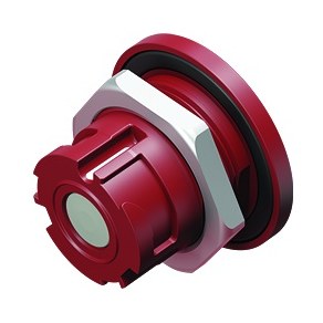 Connectors in Medical Grade Design--Female panel mount connector_770_2_FD_vv_l_white_red